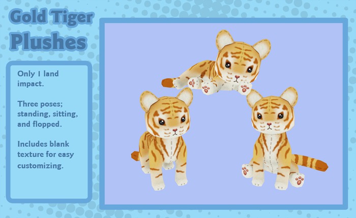 Liminality- Gold Tiger Plushes