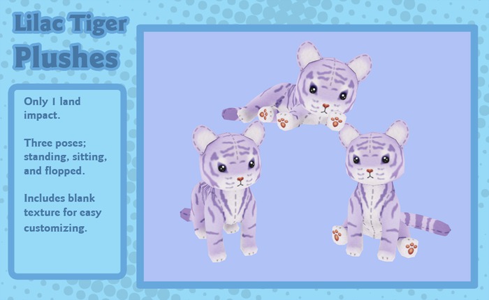 Liminality- Lilac Tiger Plushes