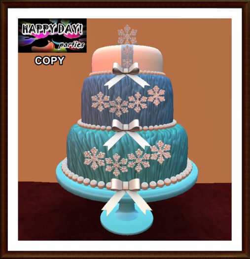 Christmas - White Snowflake Cake