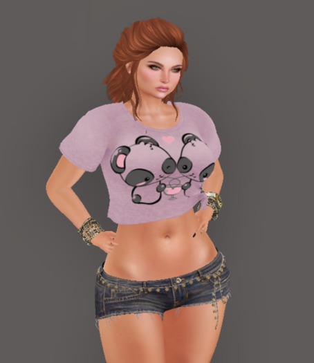 Panda T-SHIRT (top) - Mesh *GIFT*