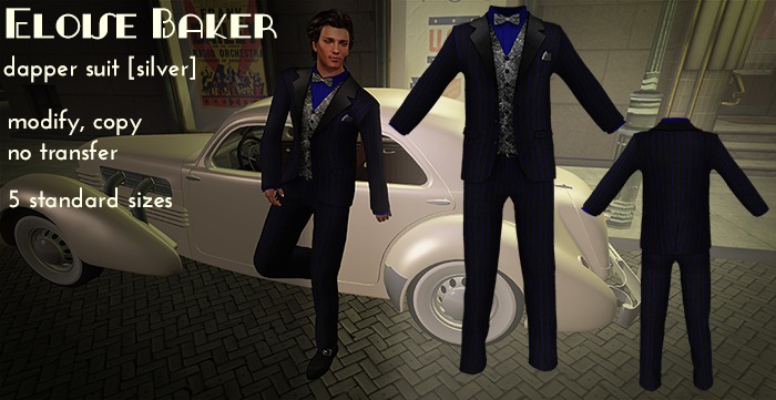 eloise baker - dapper suit [blue/silver]