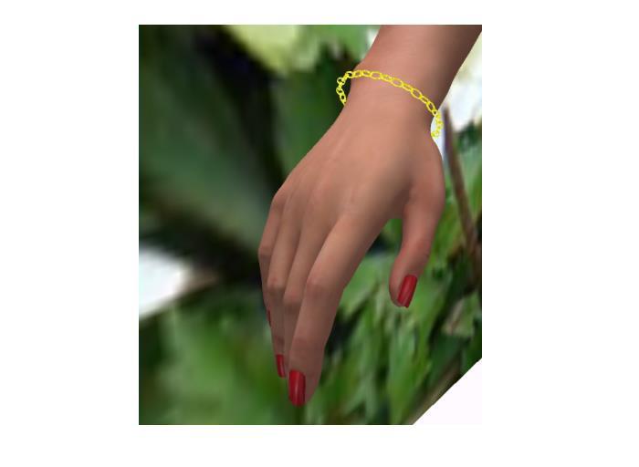 Schachtel Armkette Gold