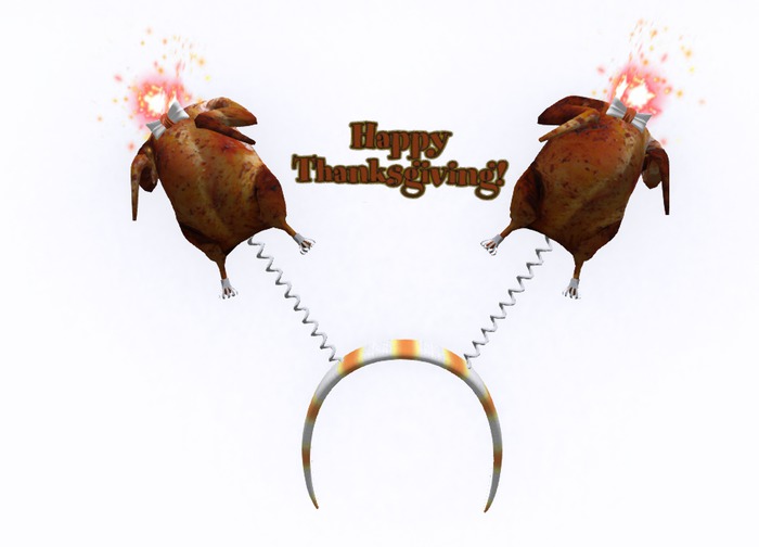 {1209} Happy Thanksgiving Turkey Sparkler