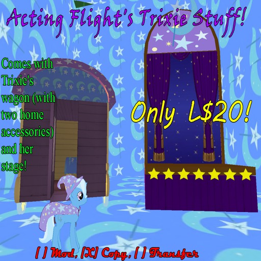 Acting Flight's trixie stuff