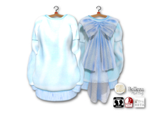 {amiable}Mesh Short Trainer with Back Tulle Bow Dress04
