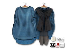 {amiable}Mesh Short Trainer with Back Tulle Bow Dress06