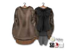 {amiable}Mesh Short Trainer with Back Tulle Bow Dress07