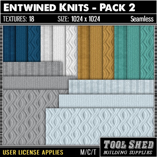 Second Life Marketplace - Tool Shed - Entwined Knits - Pack 2