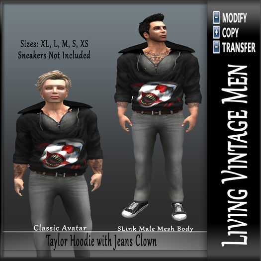 LVM Taylor Hoodie with Jeans Clown