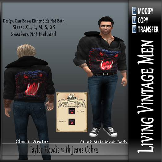 LVM Taylor Hoodie with Jeans Cobra