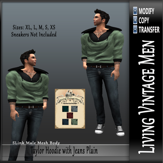 LVM Taylor Hoodie with Jeans Plain