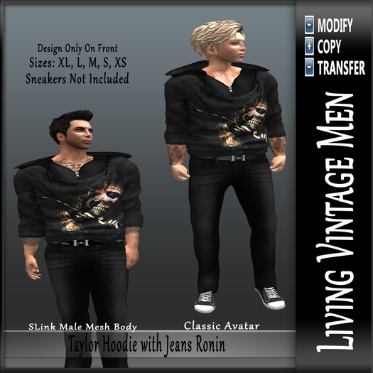 LVM Taylor Hoodie with Jeans Ronin