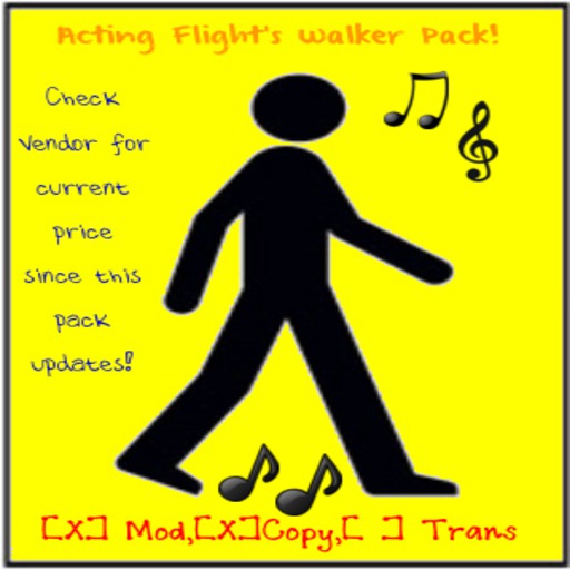 Acting Flight's walker pack!