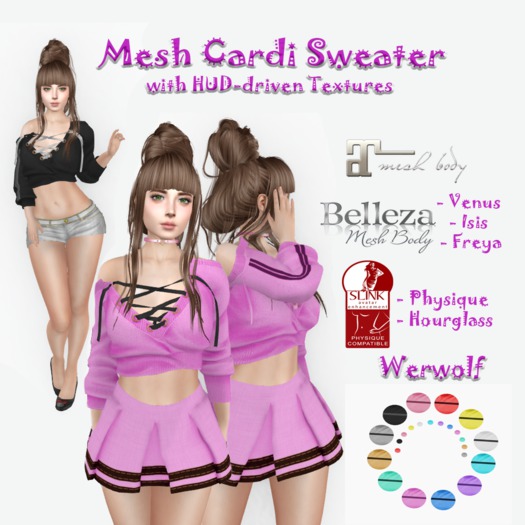 Mesh Cardi Sweater HUD-driven