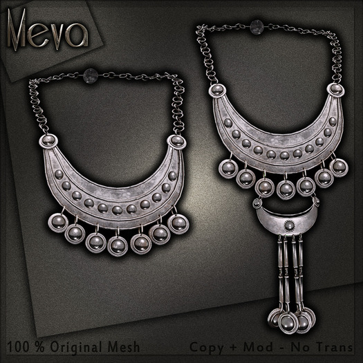 Meva Boho N4 Necklace Silver Box
