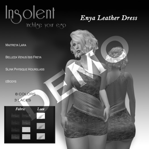 [INSOLENT] DEMO Enya Leather Dress