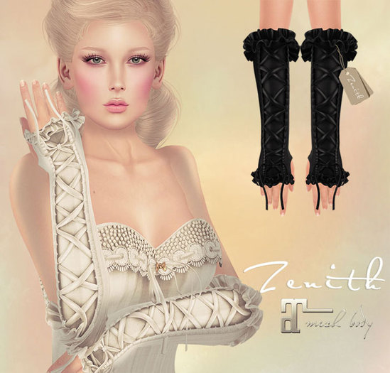 =Zenith=Vintage Tighten Gloves (Black) - Maitreya