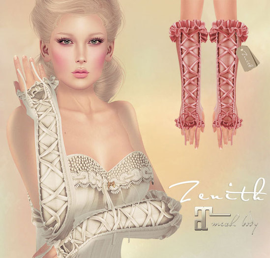 =Zenith=Vintage Tighten Gloves (Rose) - Maitreya