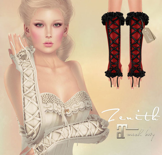 =Zenith=Vintage Tighten Gloves (Red Mix) - Maitreya