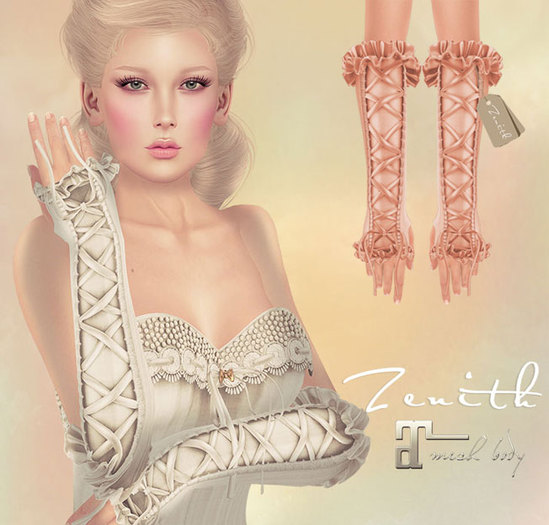 =Zenith=Vintage Tighten Gloves (Nude) - Maitreya