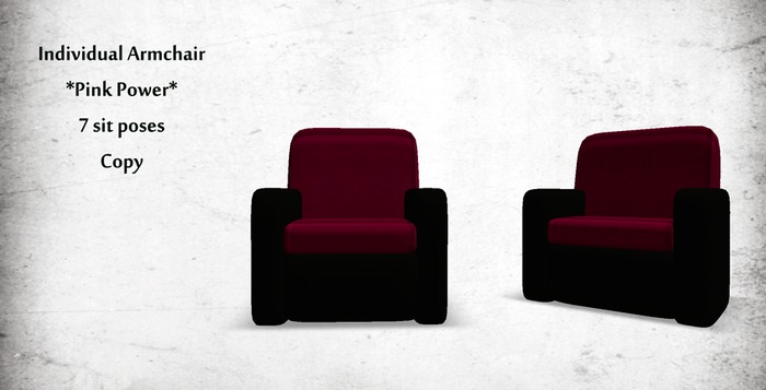Individual Armchair *Pink Power*