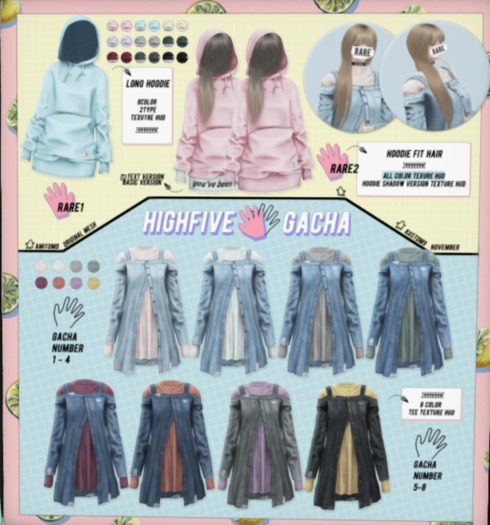 AMITOMO / Highfive GACHA / XS /  8