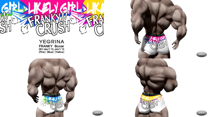 ::YEGRINA:: FRANKY Boxer Yellow (DEV - Alex, John)