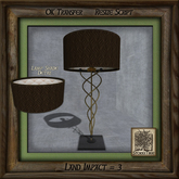 Swirls and Metal Lamp Ab