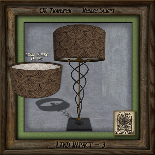 Swirls and Metal Lamp Bc