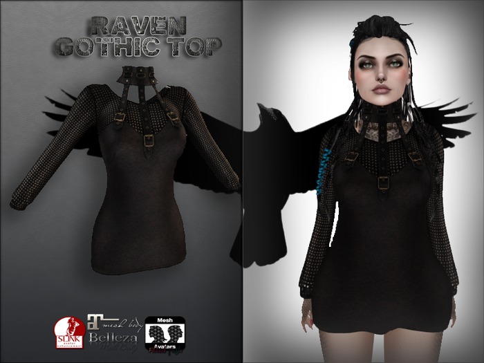 Raven Gothic top