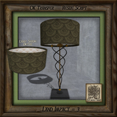 Swirls and Metal Lamp Bn