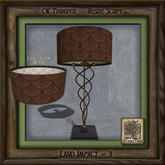 Swirls and Metal Lamp Bk