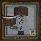 Swirls and Metal Lamp Bo