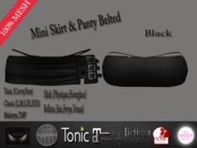 .::Arkan::. Skirt & Panty Belted +Fitted {BLACK}