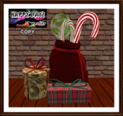 Christmas - Decorative Santa Claus bag.
