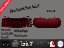 .::Arkan::. Skirt & Panty Belted +Fitted {RED}