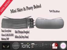 .::Arkan::. Skirt & Panty Belted +Fitted {WHITE}