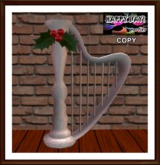 Christmas - Silver harp with music