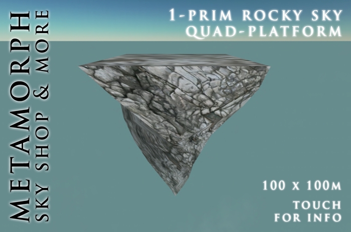 Metamorph 1-Prim Rocky Sky Quad-Platform 100 x 100