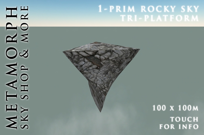 Metamorph 1-Prim Rocky Sky Tri-Platform 100 x 100