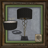 Swirls and Metal Lamp As