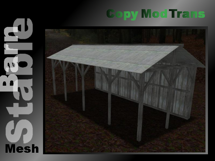 BA-003 Barn white mesh Tex CMT