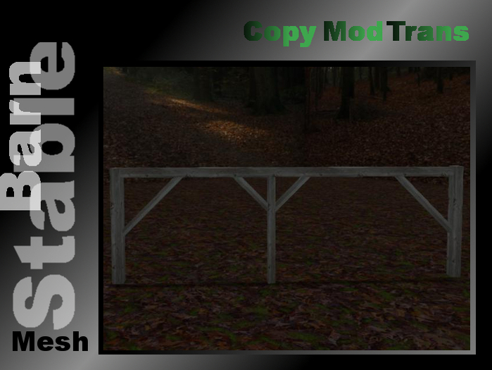Horse railing - mesh - textured - fullperm