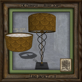 Swirls and Metal Lamp Bd
