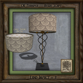 Swirls and Metal Lamp Bg