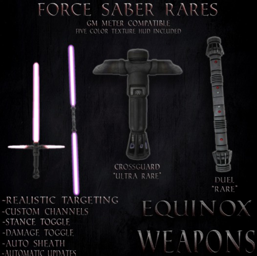 Second Life Marketplace - EQ#Crossguard Saber~UltraRare1.5 [Boxed]