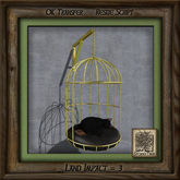 Feline Hanging Bed Black As