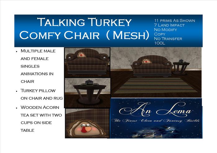 Talking Turkey Comfy Chair Set