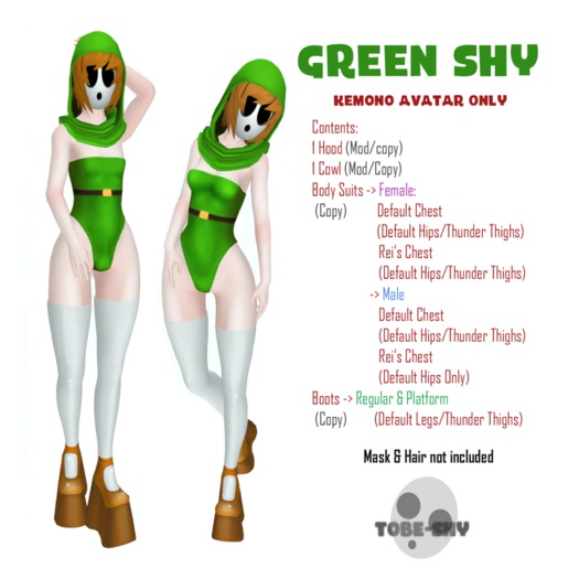 >Tobe-Shy< Green Shy Suit