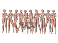 GLITTER POSES - GP Happy Set